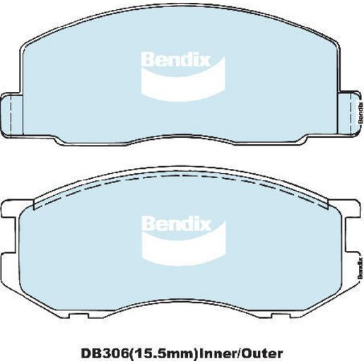 Bendix Pad Set-Disc Brake DB306BM