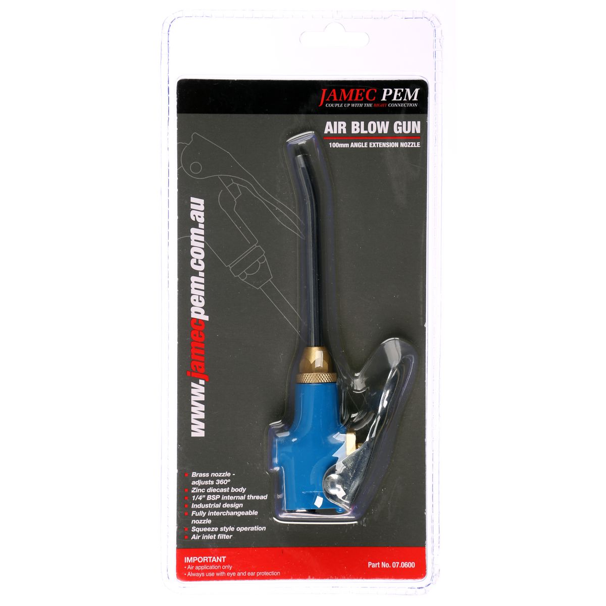 Jamec Pem Air Blow Gun Extension 1/4In 7.06