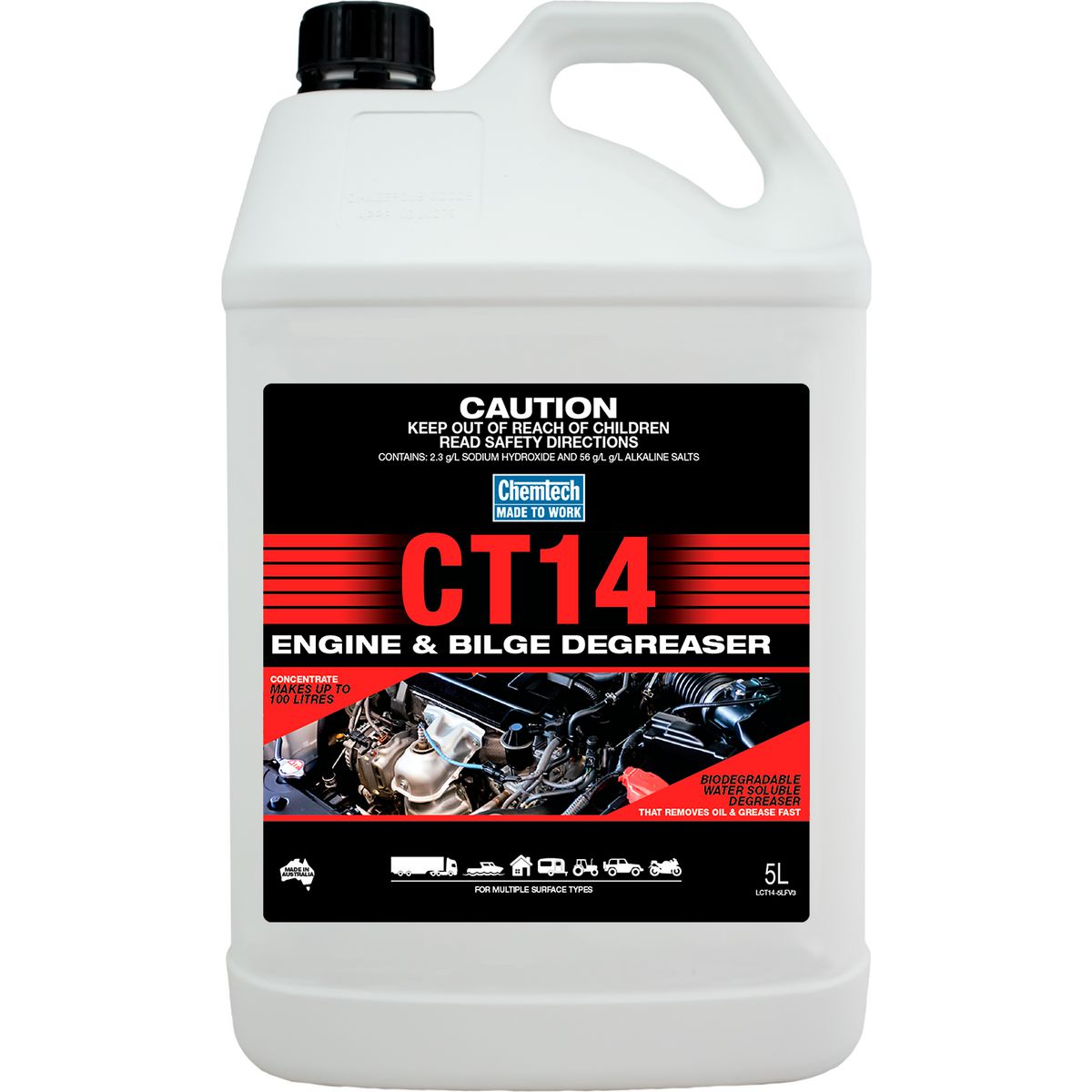 Chemtech CT14 Engine & Bilge Degreaser 5L