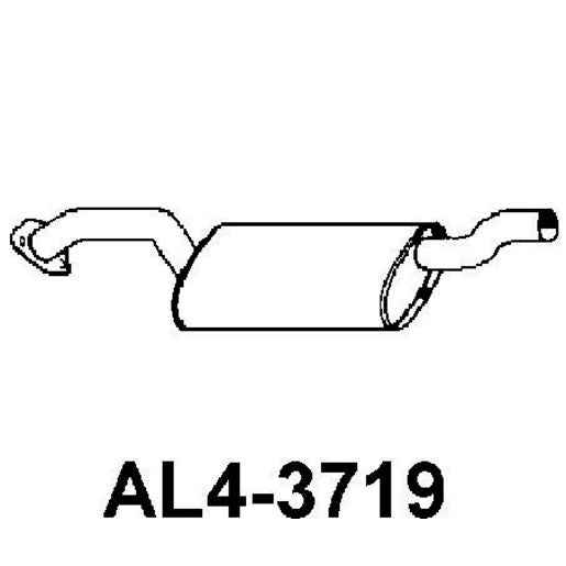 Walker Exhaust Muffler-Exhaust (Use M3719) AL4-3719