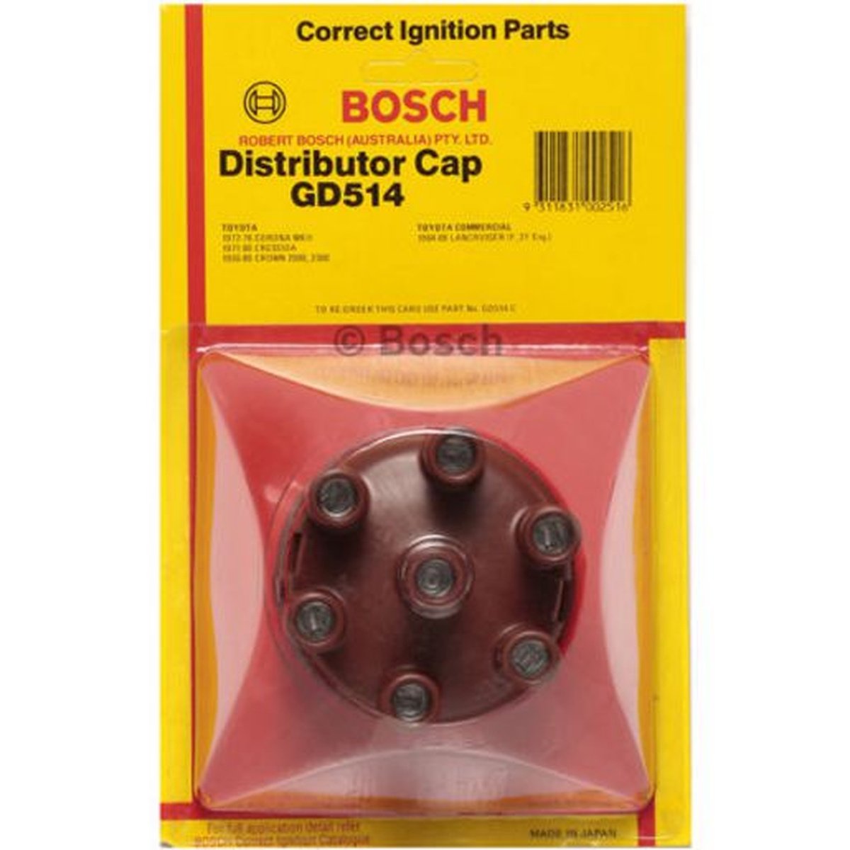 Bosch Distributor Cap GD514-C