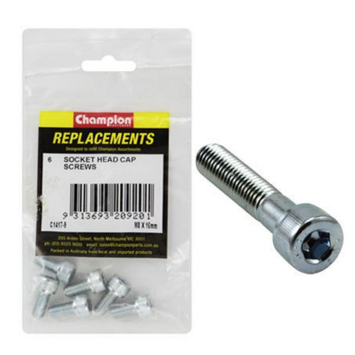 Champion Cap Screw Socket Head HT M8 x 16mm 6Pk C1417-9