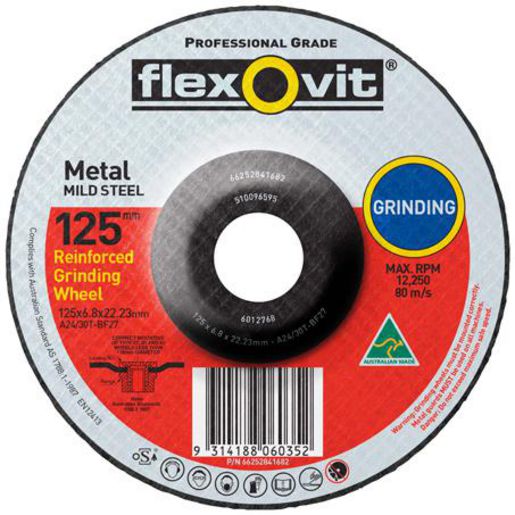 Flexovit Metal Grinding Wheel 125mm 66252841682