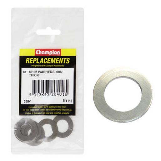 Champion Fasteners Washer Flat Shim 1 3/8in x 1 3/4in x .006in C276-13