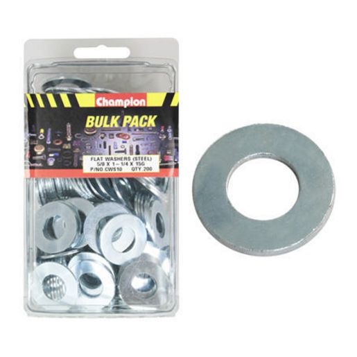 Champion Fasteners Washer Flat Steel 5/8in x 1 1/4in x 15G Zinc Plated CWS10