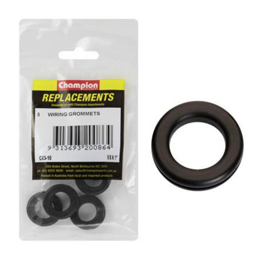 Champion Fasteners Nitrile Rubber M16 X 25 X 28mm Grommets C63-10