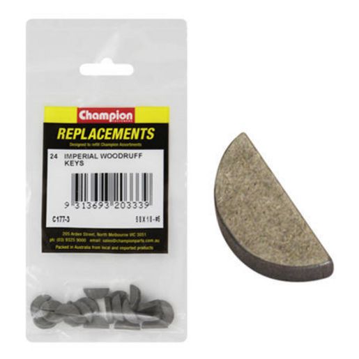Champion Fasteners Woodruff Key 1/8in x 5/8in C177-3