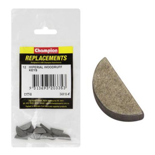 Champion Fasteners Woodruff Key 1/8in x 3/4in C177-5