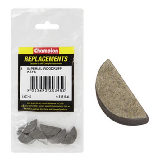 Champion Fasteners Woodruff Key 5/16in x 1 1/8in C177-15