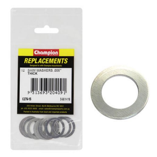 Champion Fasteners Washer Flat Shim 3/4in x 1 1/16in x .006in C276-15