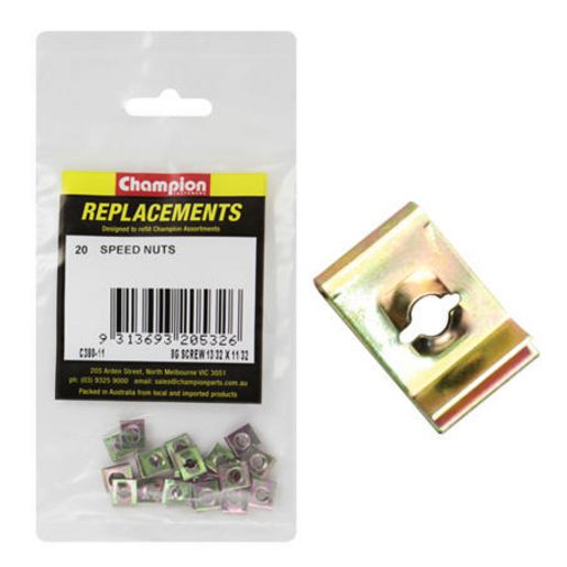Champion Fasteners Speed Nut Captive 'U' Type 4.8mm I.D C380-11