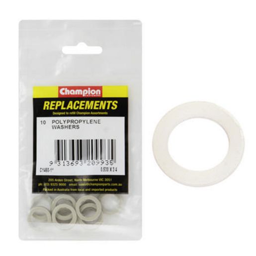 Champion Fasteners Washer Flat Polypropelene Suit No.1 O/S Plug C1460-11
