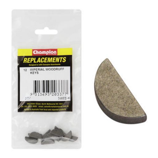 Champion Fasteners Woodruff Key 5/32in x 3/4in C177-7