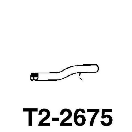 Walker Exhaust Pipe-Tail Exhaust (Use T2675) T2-2675