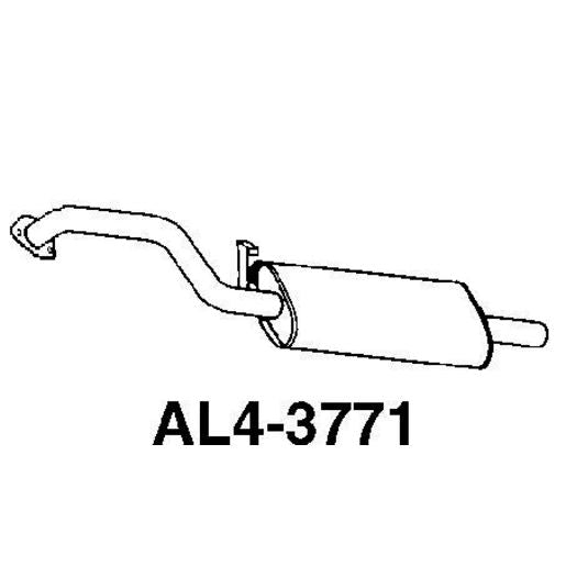 Walker Exhaust Muffler-Exhaust (Use M3771) AL4-3771
