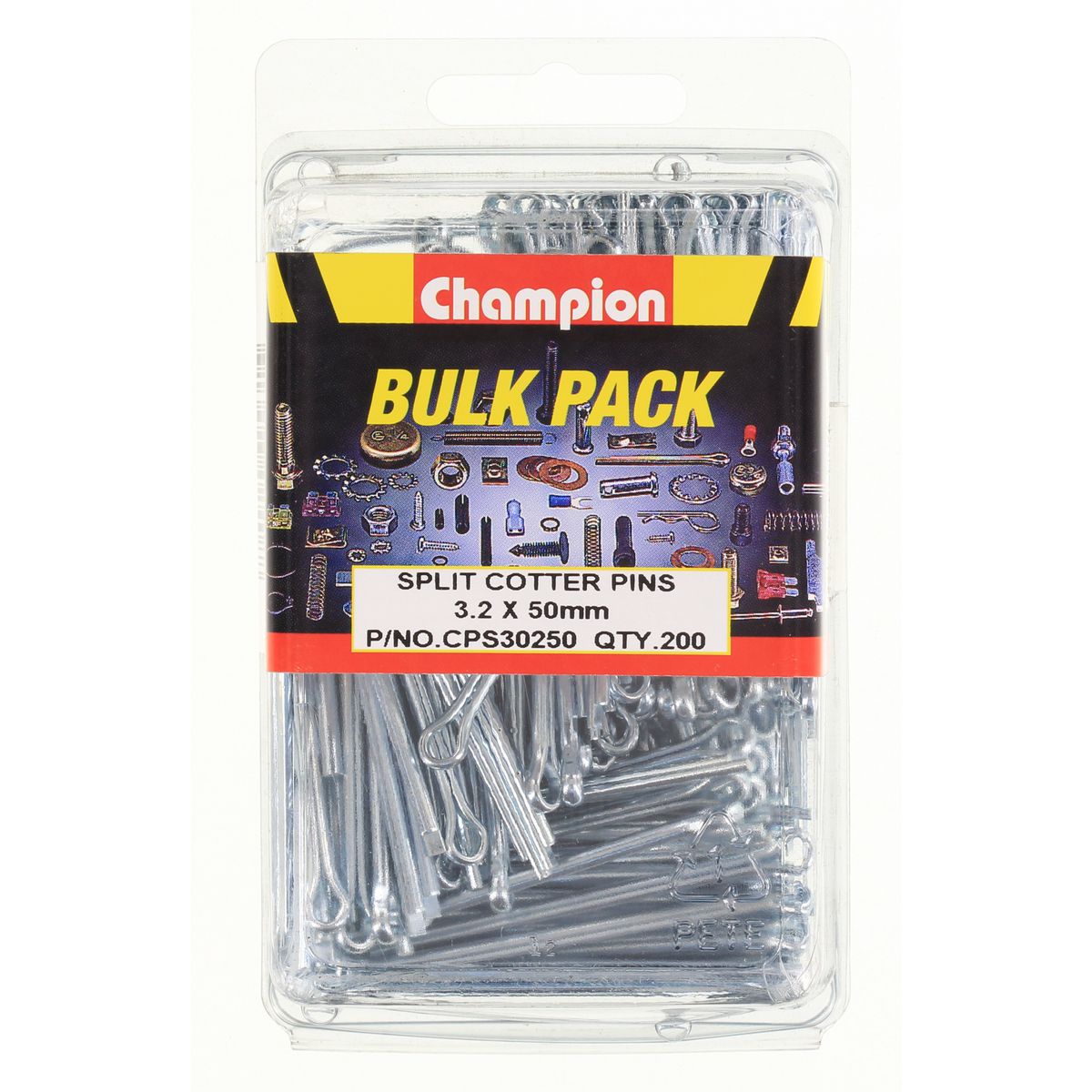 Champion Split Pin 3.2 x 50mm 200Pk CPS30250