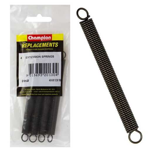Champion Fasteners Spring Extension 120 x 12 x 1.8mm Refill Pack C101-25