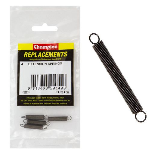 Champion Fasteners Spring Extension 25 x 6 x 0.6mm Refill Pack C101-35