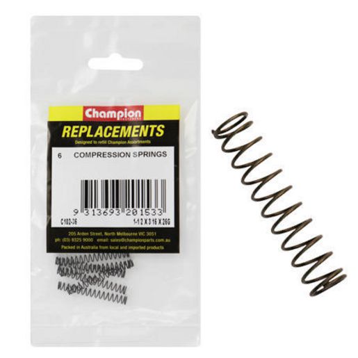 Champion Fasteners Spring Compression 37 x 5 x 0.5mm C102-36