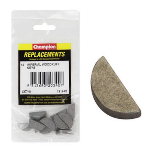 Champion Fasteners Woodruff Key 1/4in x 1in C177-10
