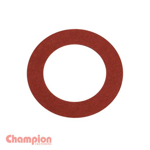 Champion Fasteners Washer Flat Fibre 1/2in x 3/4in x 3/32in Red C150-1