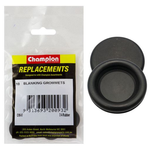 Champion Fasteners Nitrile Rubber 19mm Grommets C90-5
