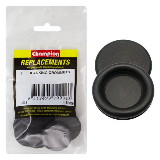 Champion Nitrile Rubber Blanking Grommet 28mm 8Pk C90-8