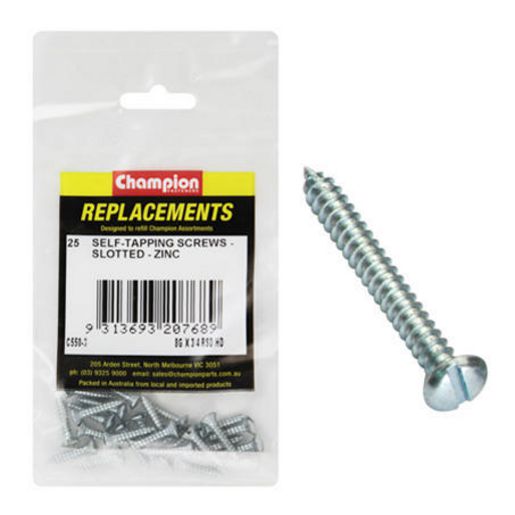 Champion Fasteners Self Tapper Screw Rsd Combo 4.2 x 19mm Zinc Plated C550-3