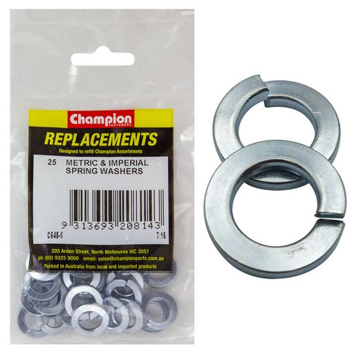 Champion Fasteners Washer Spring Flat Section 7/16in Zinc Plated C648-5