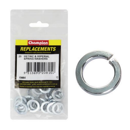 Champion Flat Steel Washer 1/2″ 20Pk C648-6