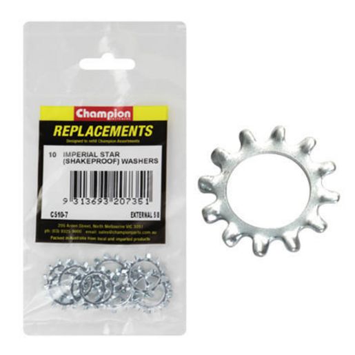 Champion Fasteners Washer Shakeproof External 5/8in Zinc Plated C510-7
