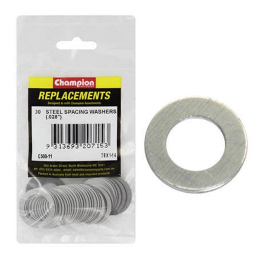 Champion Fasteners Washer Flat Spacing 7/8in x 1 1/4in x 22G (.028in) C500-11