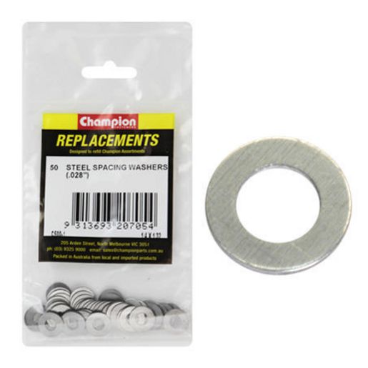 Champion Fasteners Washer Flat Spacing 1 1/8in x 1 3/4in x 22G (.028in) C500-14