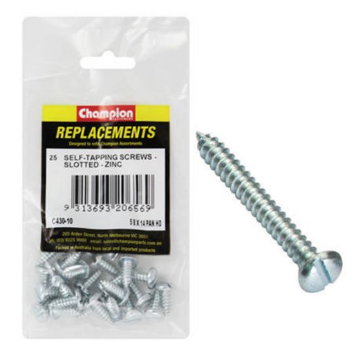 Champion Fasteners Self TaPPEr Screw Pan Combo 6.3 X 16mm Zinc Plated C430-10