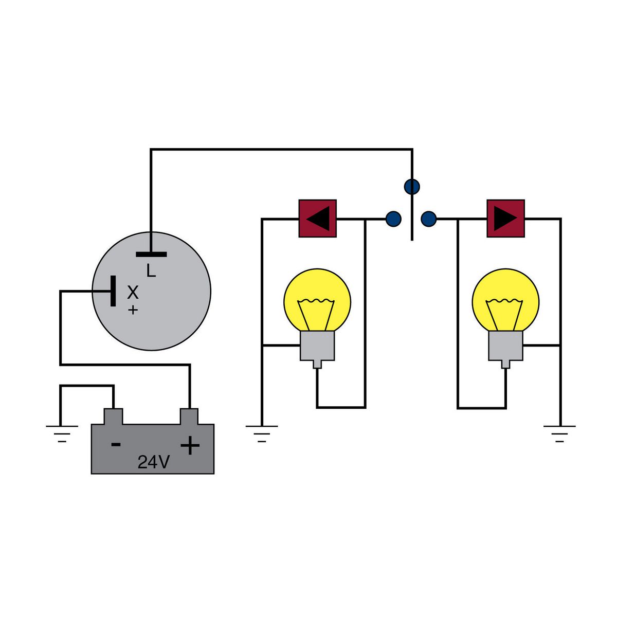 Tridon Flasher Relay 24V 2 Pin EG22