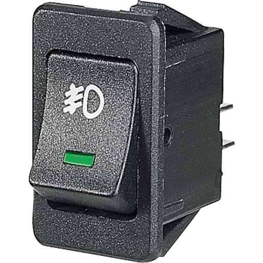 Narva Rocker Switch Fog LED Green 63027BL