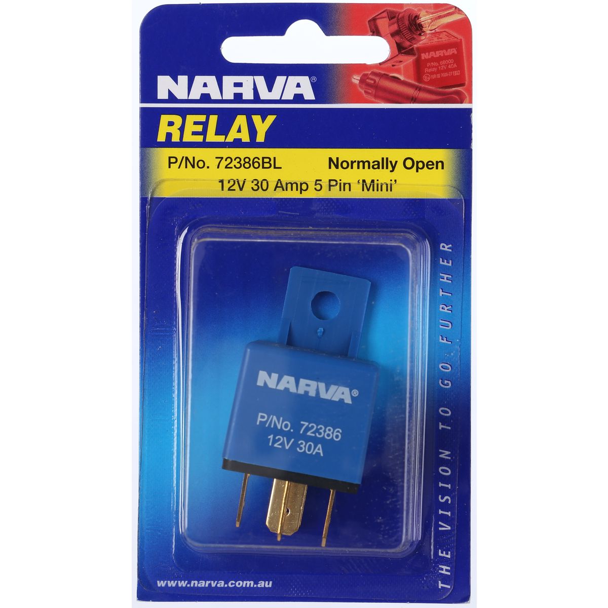 Narva Relay 12V 5 Pin 30A 72386BL