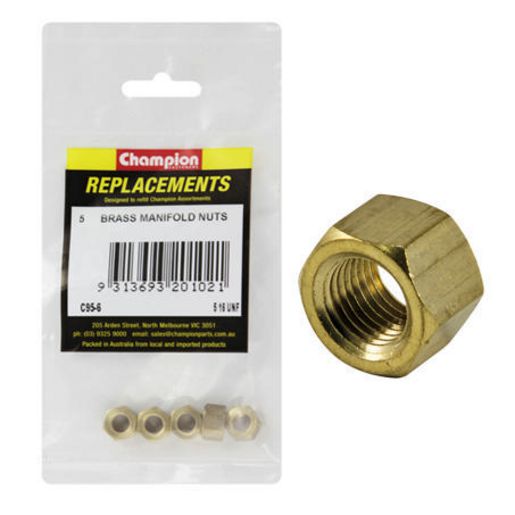 Champion Fasteners Manifold Nut Brass 5/16in UNF C95-6