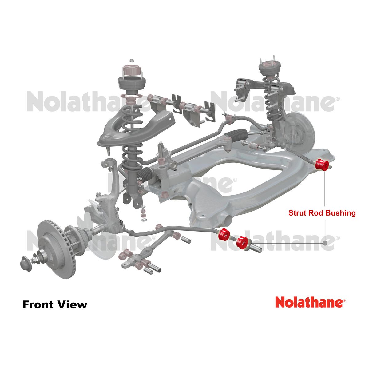 Nolathane Strut Rod To Chassis Bush Kit 48042