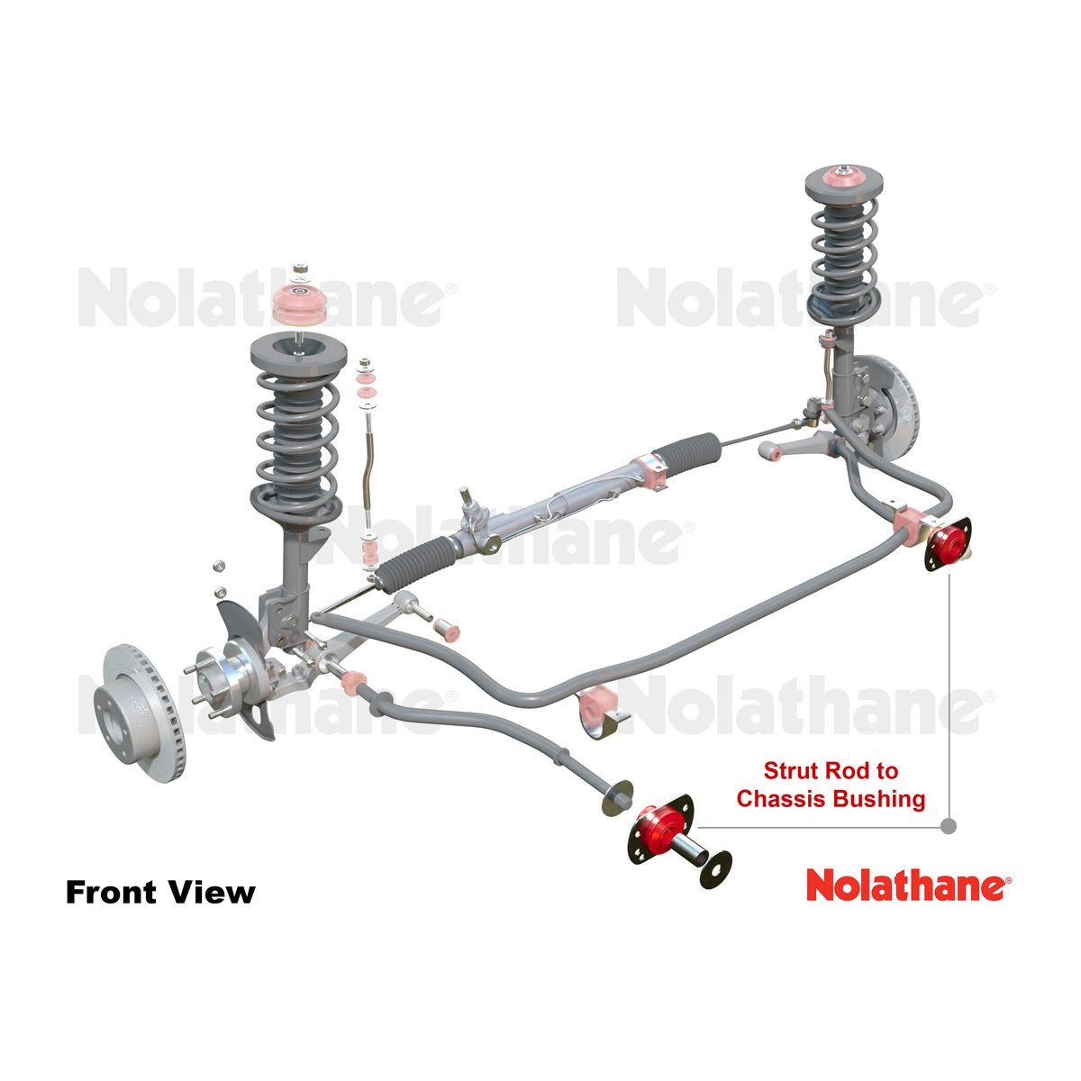 Nolathane Strut Rod To Chassis Bush Kit 48042