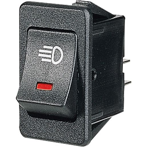 Narva Rocker Switch Dem LED Red 63026BL