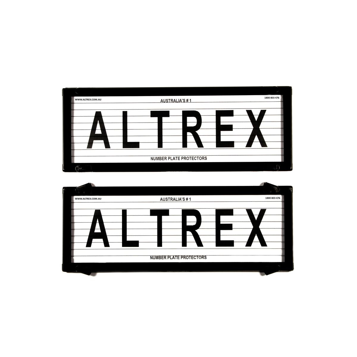 Altrex Number Plate Cover 6 Figure Black With Lines