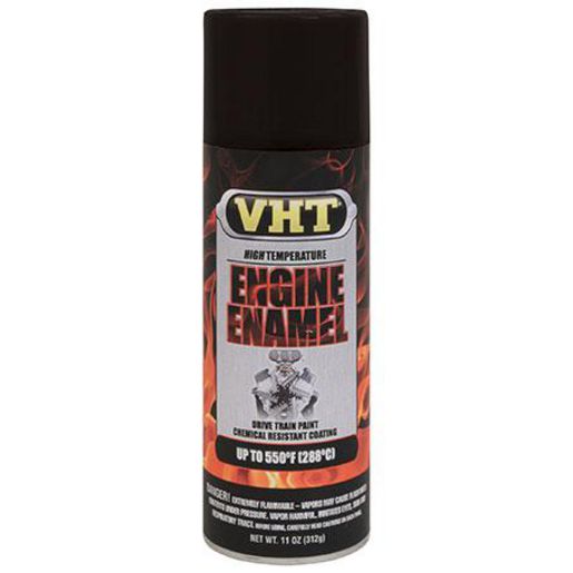 VHT Aerosol Spray Engine Enamel Paint Satin Black 312g SP139