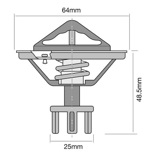 Tridon Tridon High Flow Thermostat TT268-180P