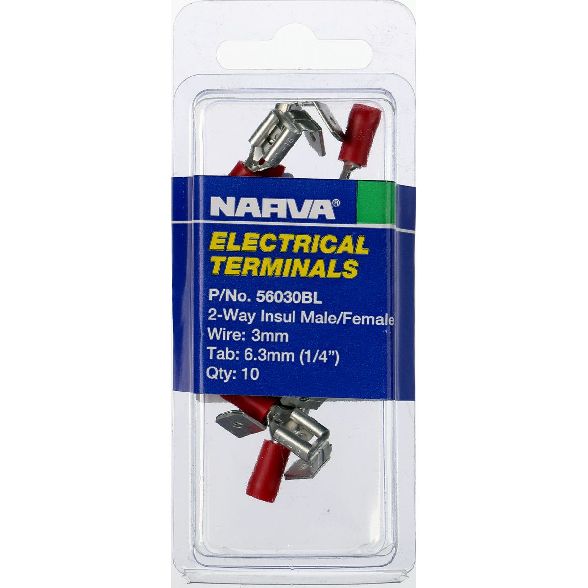 Narva Terminal Blade Socket 2.5mm - 3mm Red Narv 56030BL