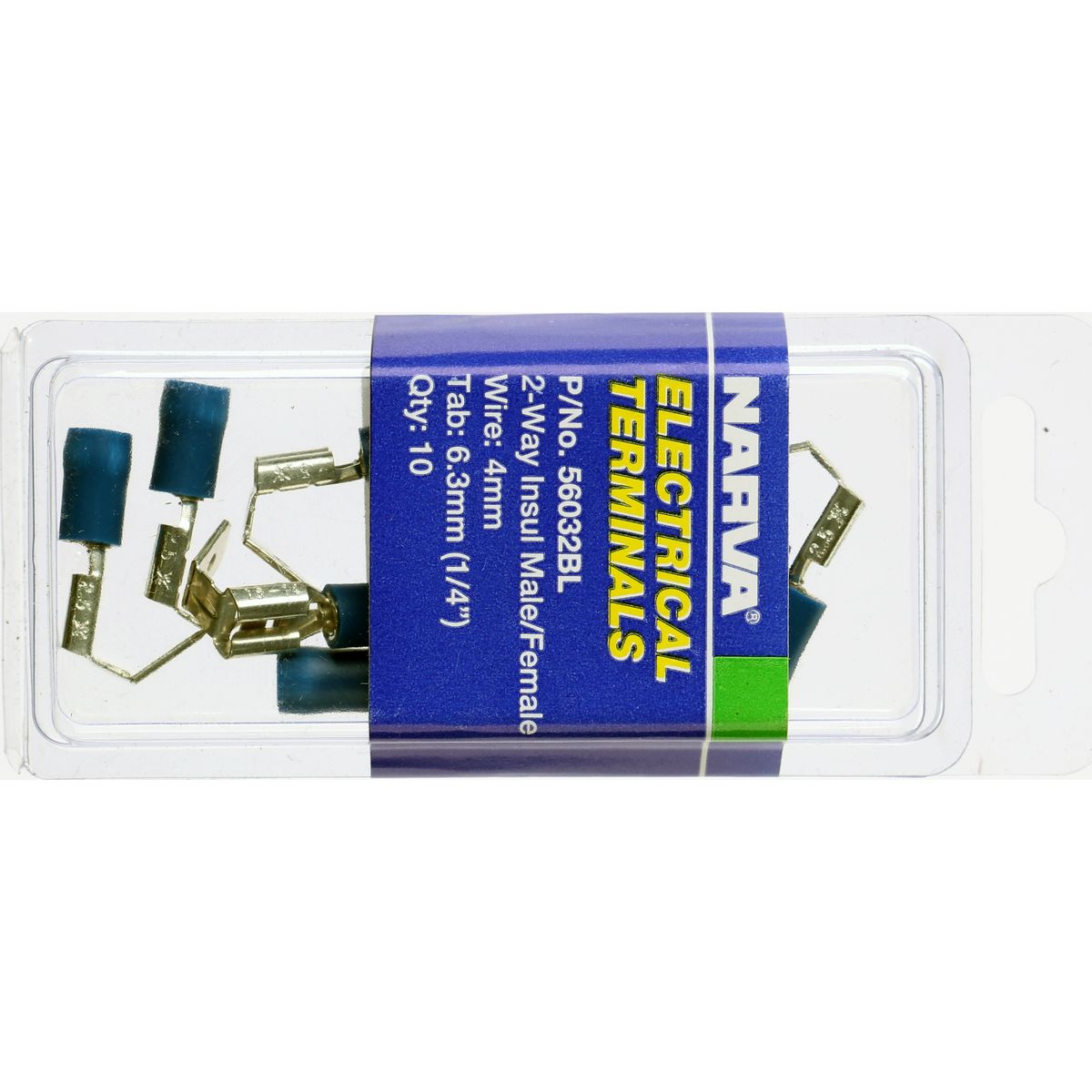 Narva Terminal Blade Socket 4mm Blue 56032BL