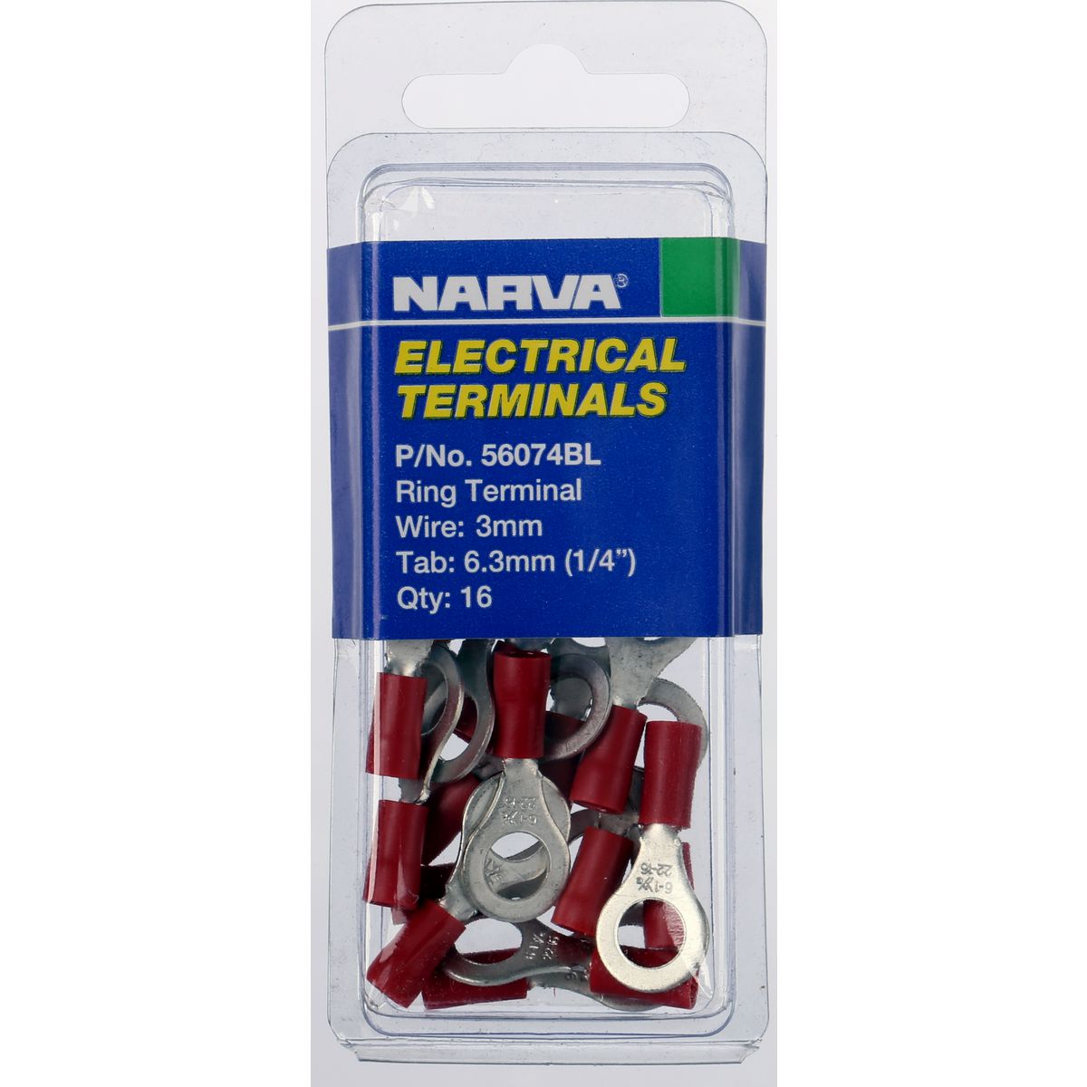 Narva Terminal Ring 2.5mm - 3mm Red 56074BL