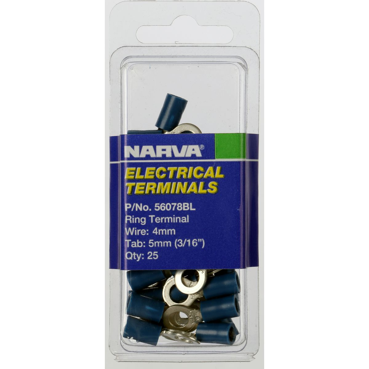 Narva Terminal Ring 4mm Blue 56078BL