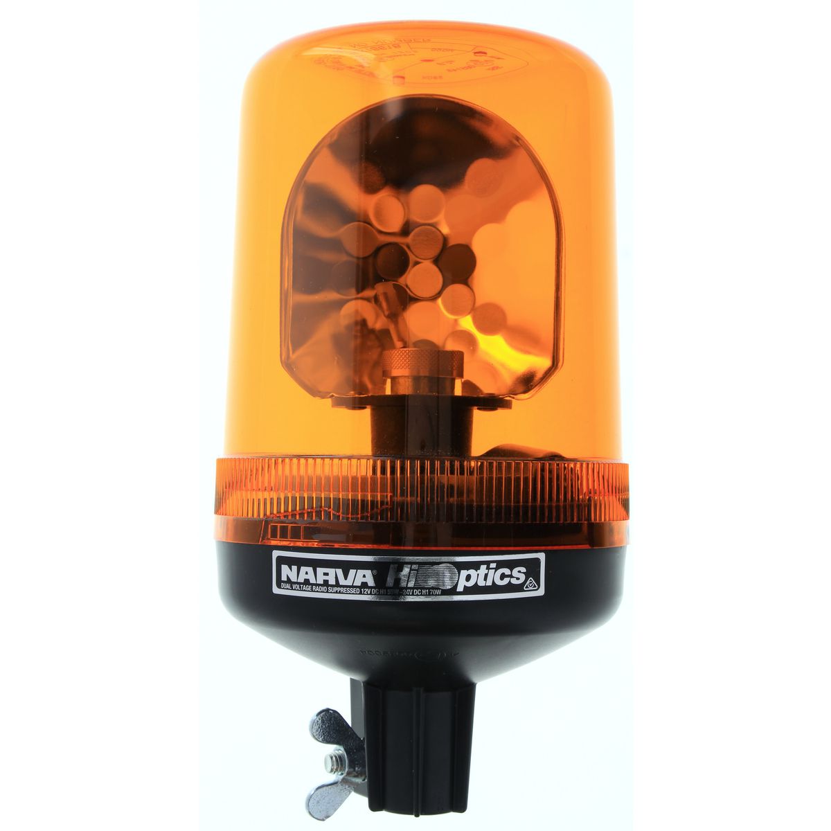 Narva Rotating Beacon Light Amber Pipe Mounted 85421A