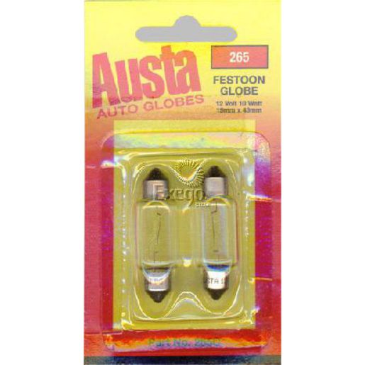 Austa Globe-Festoon 12V 10W 15 X 41-C2 265C